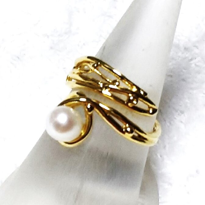 シルバーリングをリング縦にいれた横向き画像