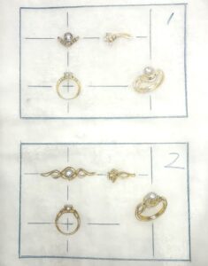 K18リングのデザイン画