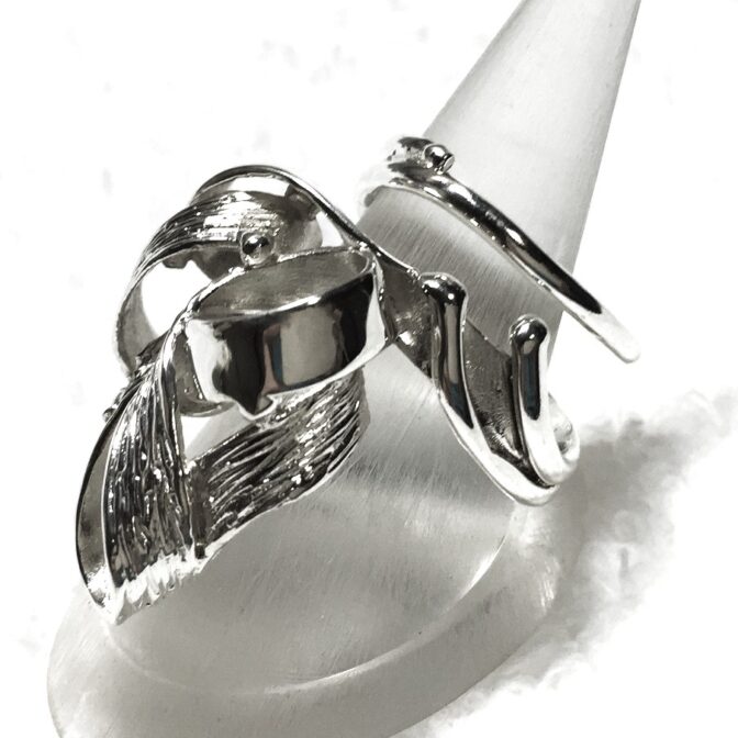 シルバーフリーサイズリング横向き状態画像