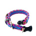 マクラメ編み犬首輪留め具外した状態