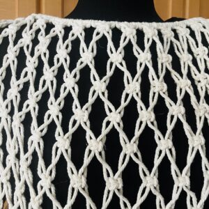 マクラメ編み編地