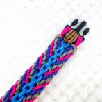 マクラメ編み犬首輪表側後ろ側