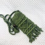 マクラメ編み携帯ショルダー・ポシェット