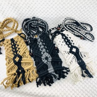 [マクラメ編み]小物雑貨携帯ショルダー・ポシェットとマクラメ編みの魅力