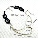 シルバーダイナミックチョーカー全体画像寸法