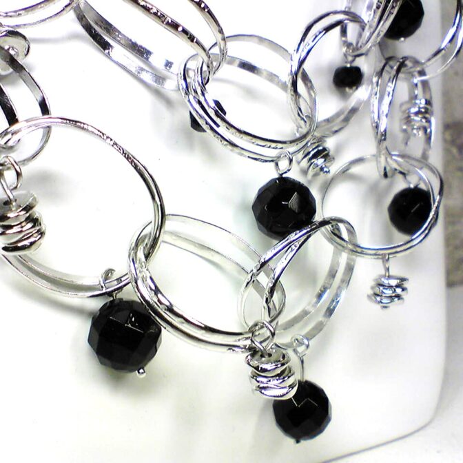 シルバーチェーンチョーカーどアップ