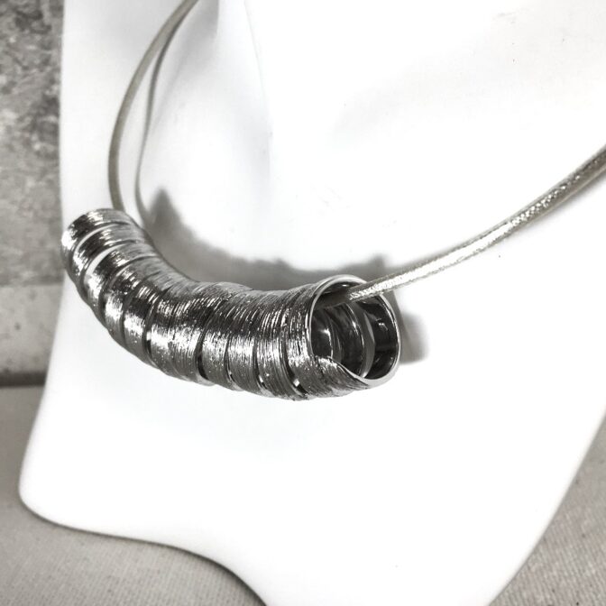 シルバーチョーカー3パーツセットパーツ横画像