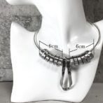 シルバーチョーカー3パーツセットの正面