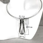 シルバーチョーカー3パーツセットの中央寸法