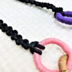 コットンロープでマグネット付きカラフルネックBつなぎ目アップ