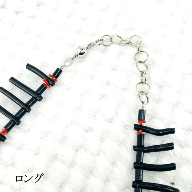 黒枝サンゴと赤細枝サンゴのチョーカー＆ロングアジャスター画像