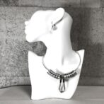 シルバーチョーカー3パーツセットの正面遠目