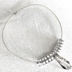 シルバーチョーカー3パーツセット真上からの画像