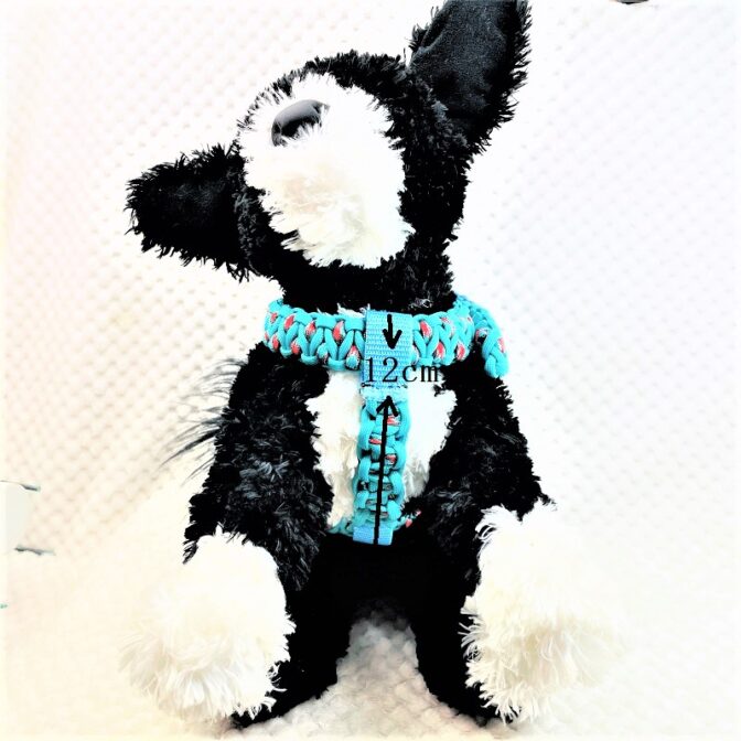 パラコード編みハーネス胸画像