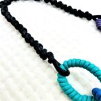 コットンロープでカラフルネックレスかぶりOK-Cネックとのジョイント部分