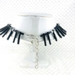 黒サンゴと水晶のチョーカーの後画像