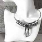 シルバーチョーカー3パーツセットの正面