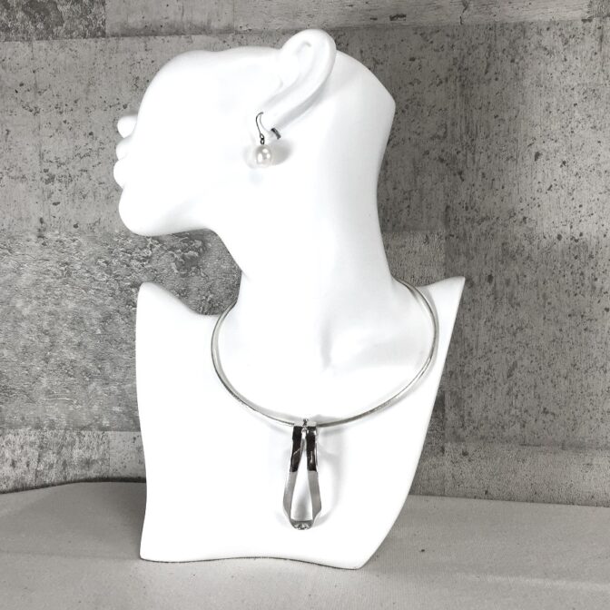 シルバーチョーカー3パーツセットの中央正面