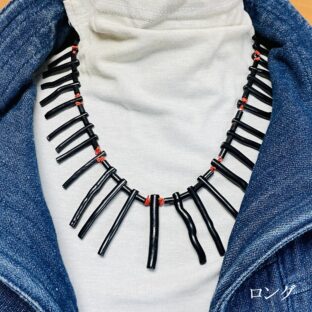 黒枝サンゴと赤細枝サンゴのチョーカー＆ロング