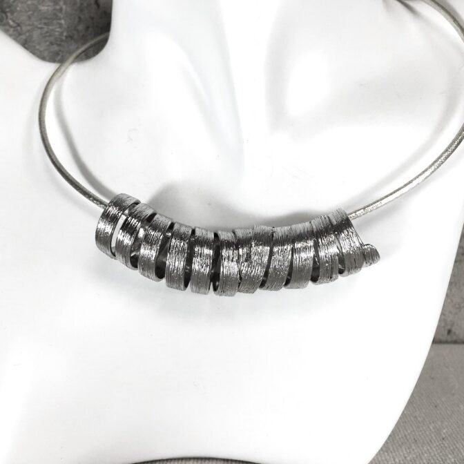 シルバーチョーカー3パーツセットのパーツ正面