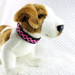 257パラコード-1200pix 1 | エツコナカムラ・アクセサリーブランド|舞ジュエリー パラコード編み首輪犬に装着