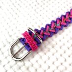 [パラコード編み犬首輪 ]#266バレリア編犬首輪正面