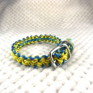 [公式]パラコード編み犬首輪#267バレリア編みカラフル小型犬首輪