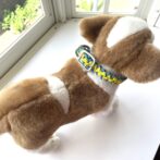 [公式]パラコード編み犬首輪#267バレリア編みカラフル小型犬首輪装着した後ろ側