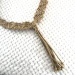 帽子のマクラメ編みリボン