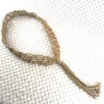 帽子のマクラメ編みリボン