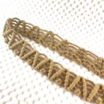 帽子のマクラメ編みリボン