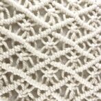 マクラメ編み生成り色テーブルセンタードアップ