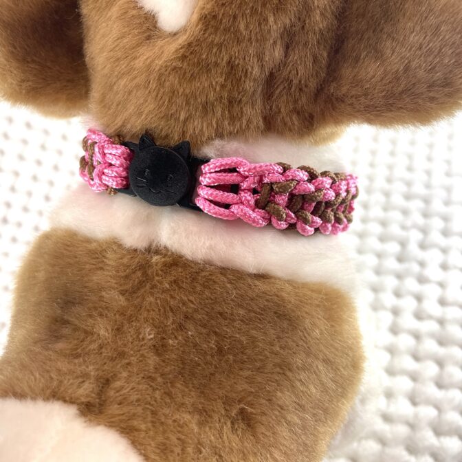 いぬねこ首輪犬に装着画像後ろ向き