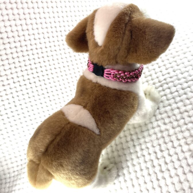 いぬねこ首輪犬に装着画像背中