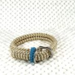 [公式]#275パラコード編み犬首輪中型犬用ゴールド色首輪全体