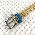 [公式]#275パラコード編み犬首輪中型犬用ゴールド色首輪金具部分