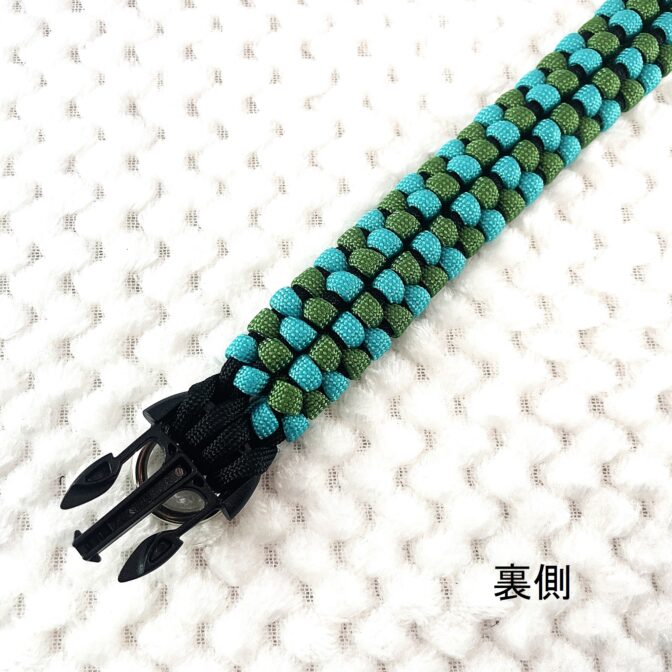 [公式]パラコード編み犬首輪#290 中型・大型犬首輪「ベンケイ」裏側パーツ
