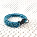 [公式]#278パラコード編み犬首輪プリュシェヴィク編み 小型犬首輪寝かせた状態