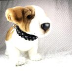 [公式]＃284 パラコード犬首輪エッジが丸い皮膚に優しい小型犬・中型犬首輪犬に装着した正面画像