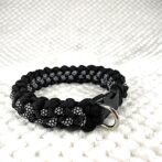 [公式]＃284 パラコード犬首輪エッジが丸い皮膚に優しい小型犬・中型犬首輪寝かせた状態