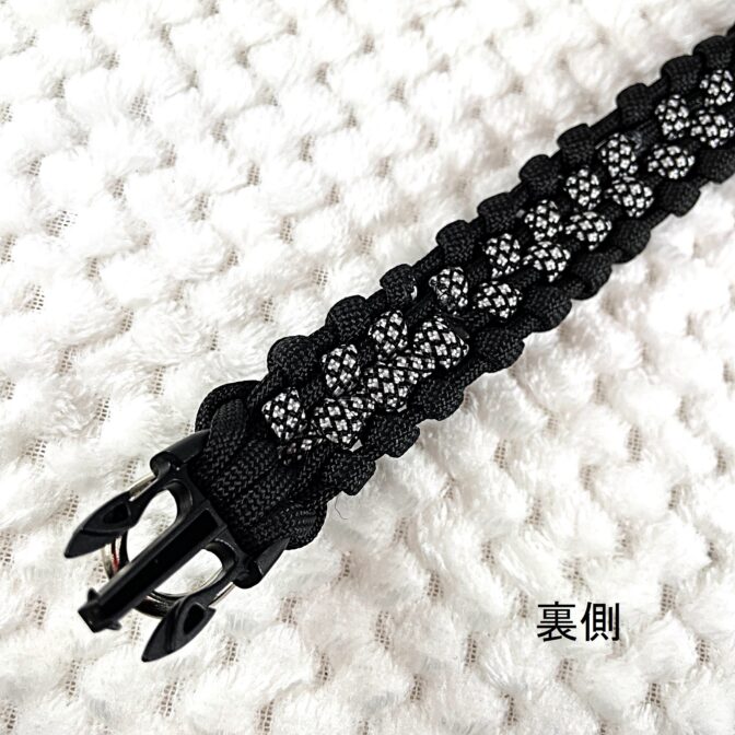 [公式]＃284 パラコード犬首輪エッジが丸い皮膚に優しい小型犬・中型犬首輪裏側のパーツ