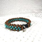 [公式]#285パラコード犬首輪ヘルファイヤー編み　#284 の小型犬バージョン寝かせた状態