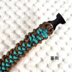 [公式]#285パラコード犬首輪ヘルファイヤー編み　#284 の小型犬バージョン裏側始末画像