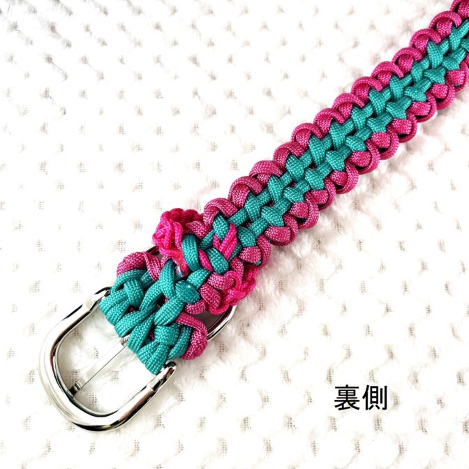 [公式]#288 2色使いの中型・大型犬首輪裏側金具部分