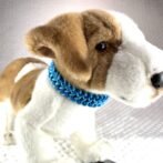 [公式]#291パラコード編み犬首輪2色使いの小型犬首輪犬のい装着正面