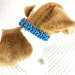 [公式]#291パラコード編み犬首輪2色使いの小型犬首輪犬に装着横側アップ