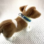 [公式]＃289 4色パラコード編み犬首輪　小型犬用犬に装着した背中画像