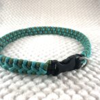 [公式]パラコード編み犬首輪#290 中型・大型犬首輪「ベンケイ」寝かせた状態