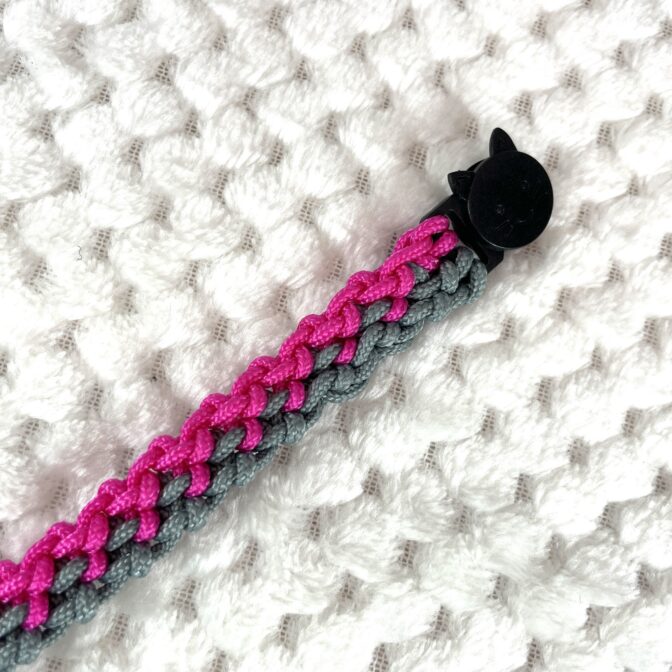 [公式]#283 パラコード編み犬首輪 猫用首輪両片結び猫のパーツ