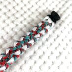 [公式]＃280パラコード編み ウルフクリーク　小型犬・中型犬首輪表側